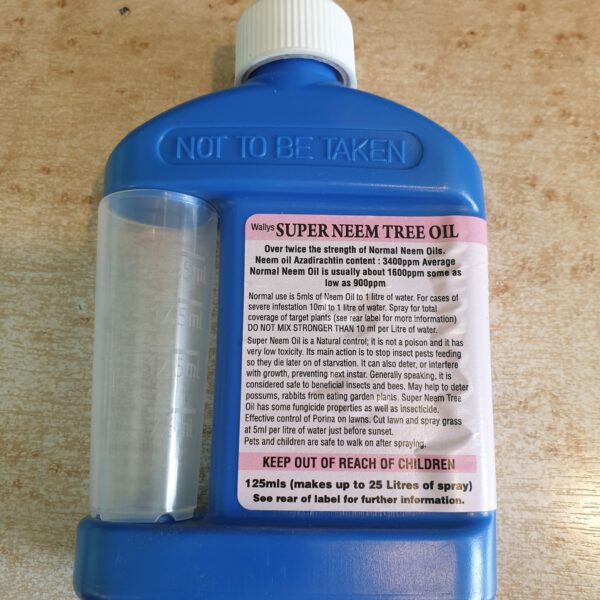 Wally’s Super Neem Tree Oil 125ml Orari Nursery Online